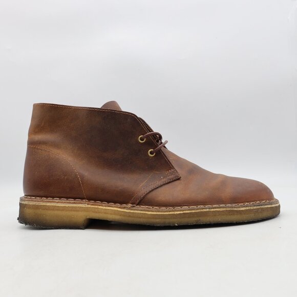 Clarks Originals Desert Boot Men's Size 9.5 M Brown Leather Crepe Sole - Picture 1 of 11